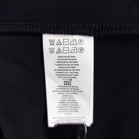 Michael Kors Women’s 2X Black Pleated Hem Shift Dress Short Sleeve Stretch Knit - Picture 8 of 9